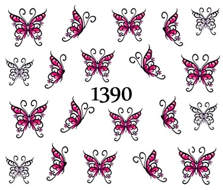Naklejki wodne na paznokcie - nr 1390