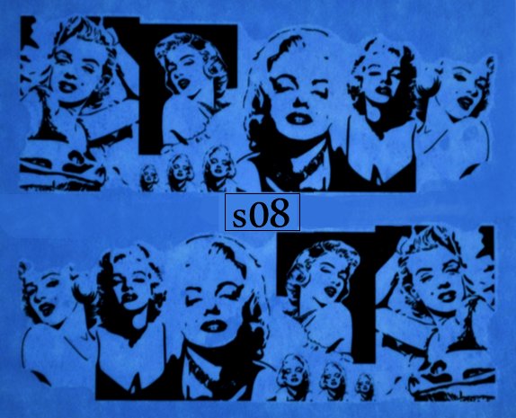 Naklejki wodne na paznokcie - nr S08