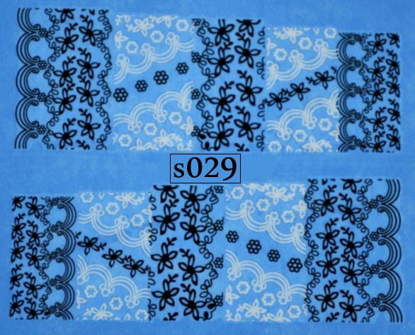 Naklejki wodne na paznokcie - nr S029