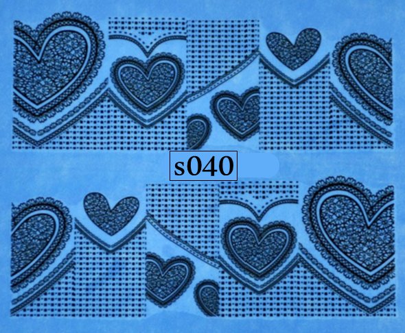 Naklejki wodne na paznokcie - nr S040