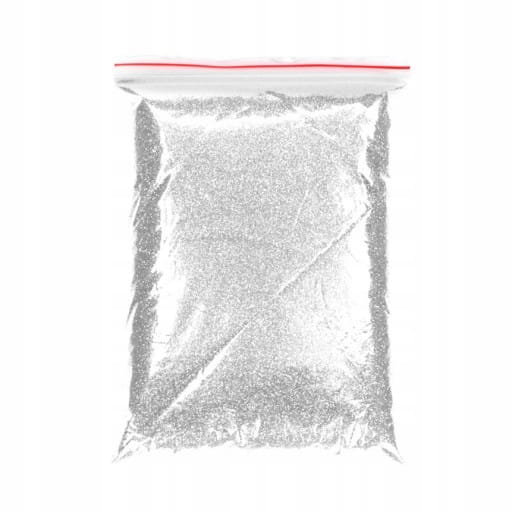 BROKAT SYPKI 1kg kolor srebrny pył dekoracyjny