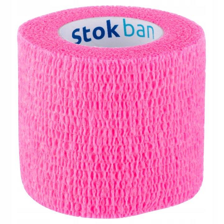 STOKBAN StokBan 5 x 450cm-różowy Bandaż elastyczny samoprzylepny TOW009516