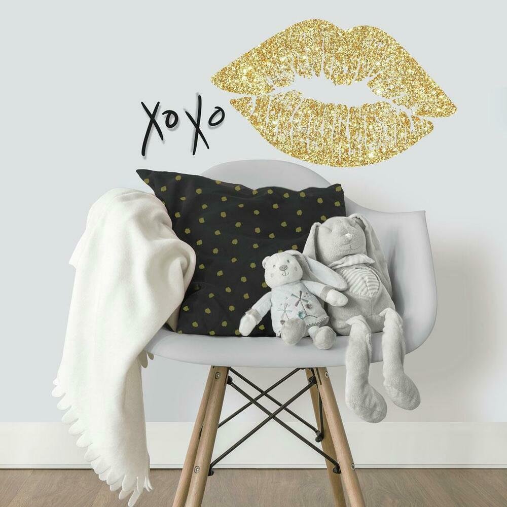 Naklejka Usta Z Efektem Brokatowym Rmk3532Scs