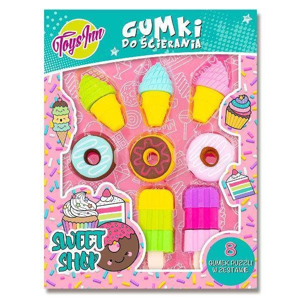 Stnux Gumki do ścierania Puzzle Sweet Shop mix 5942
