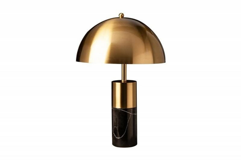King Home INVICTA lampa stołowa BURLESQUE złota czarny marmur 41319