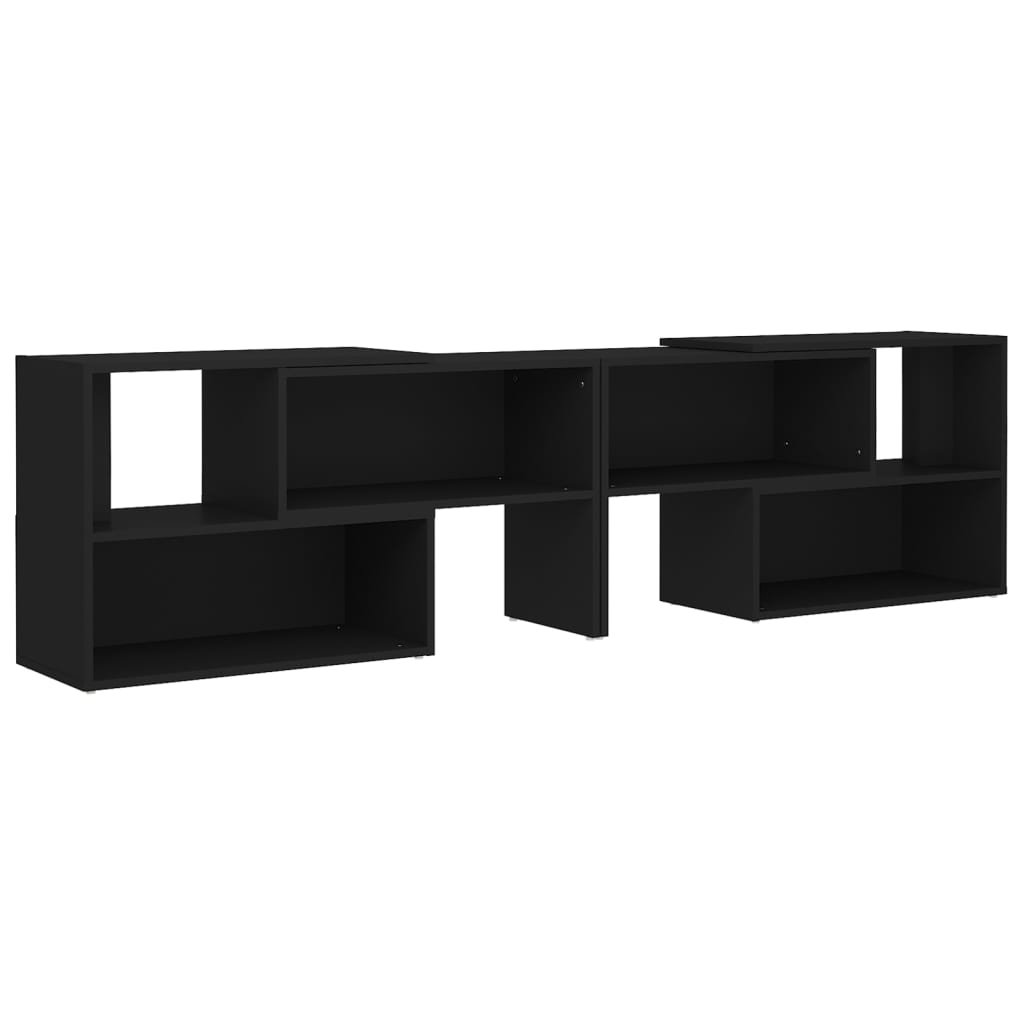 vidaXL Szafka pod TV czarna 149x30x52 cm płyta wiórowa 808360