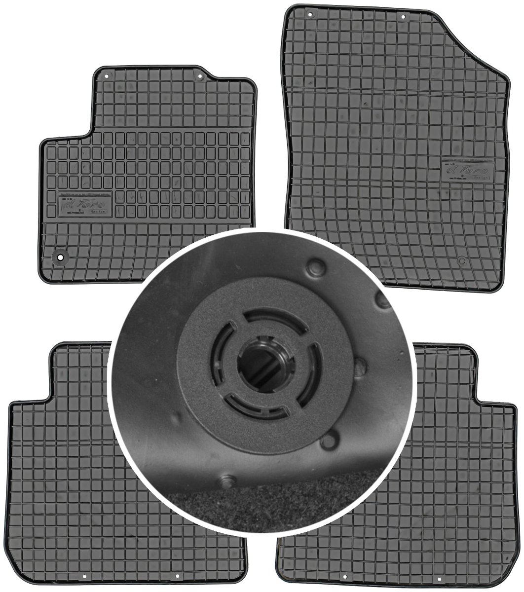 Citroen C3 Picasso Hatchback od 2009-2016r. Dywaniki gumowe FROGUM 0635 + mocowania MAX-DYWANIK