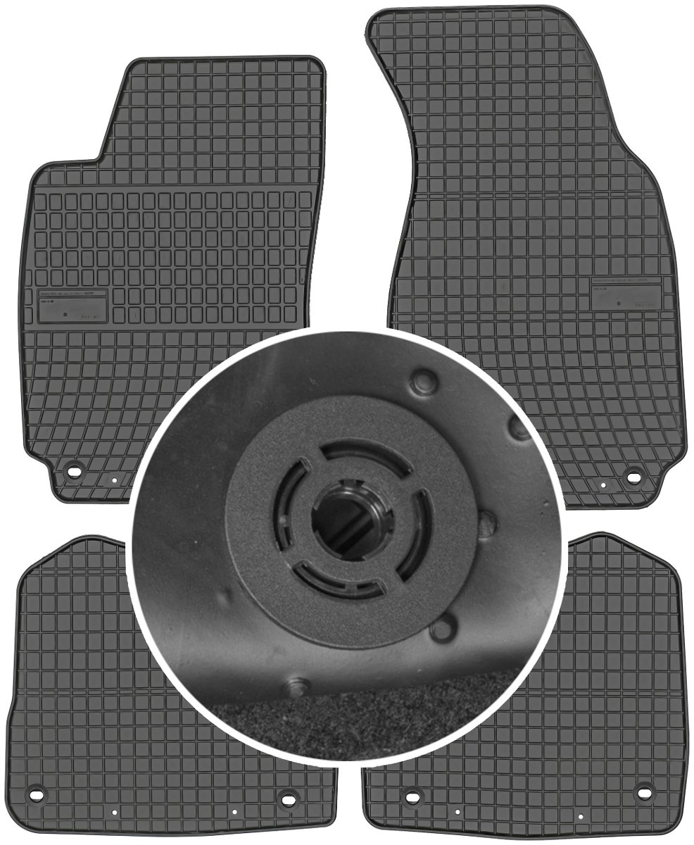 Skoda Superb I Sedan od 2001-2008r. Dywaniki gumowe FROGUM 401778 + mocowania MAX-DYWANIK