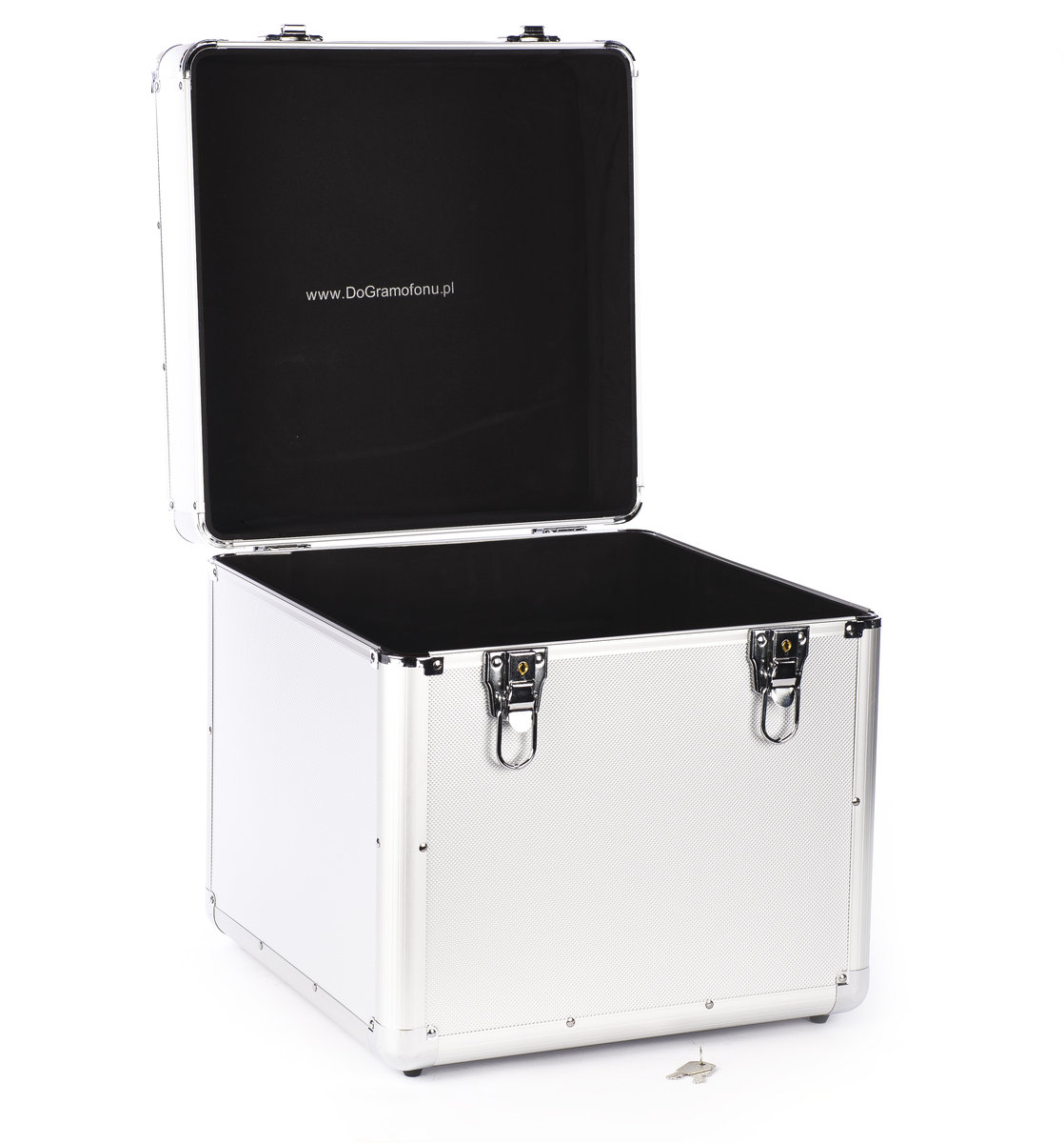 Srebrna walizka na winyle 12 cali na 90 płyt CASE skrzynka