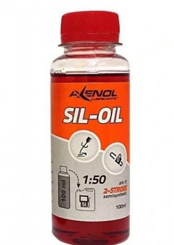 Axenol Sil-Oil, olej do 2-suwów, czerwony, 100 ml