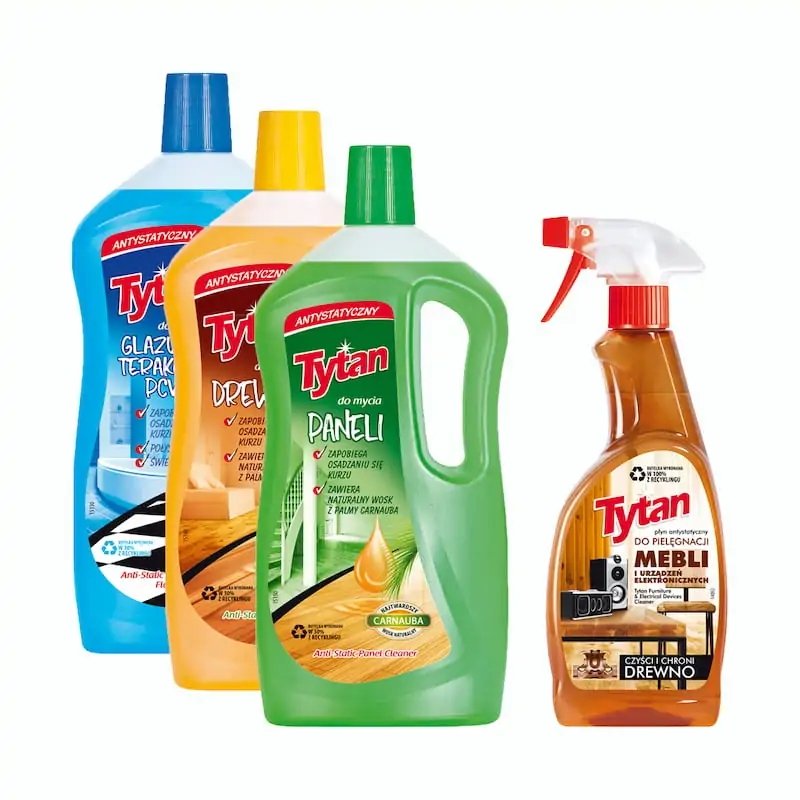 Tytan do mycia DREWNA, PANELI, MEBLI, PŁYTEK MIX