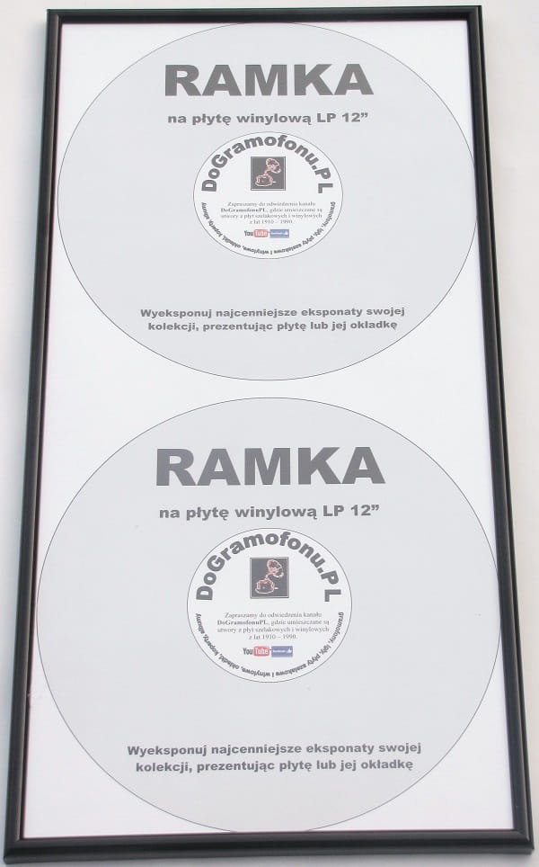 Zestaw 5 podwójnych ramek na płyty winylowe 12