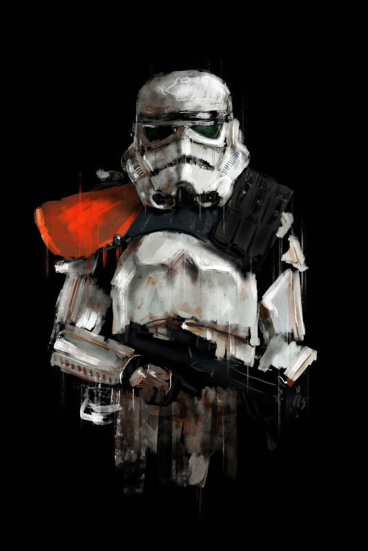 Star Wars Gwiezdne Wojny Szturmowiec Dowódca - plakat premium 90x120 cm