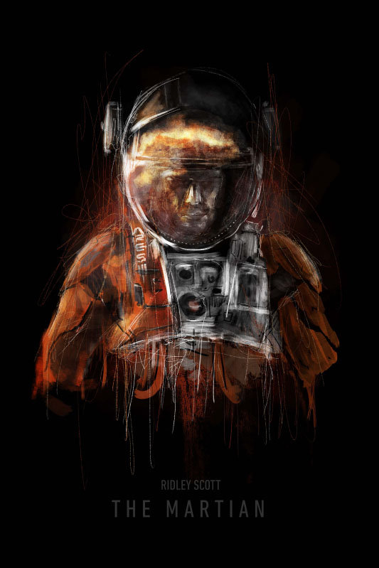 Marsjanin - plakat premium 90x120 cm