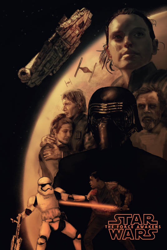 Star Wars Gwiezdne Wojny Przebudzenie Mocy - plakat premium 90x120 cm