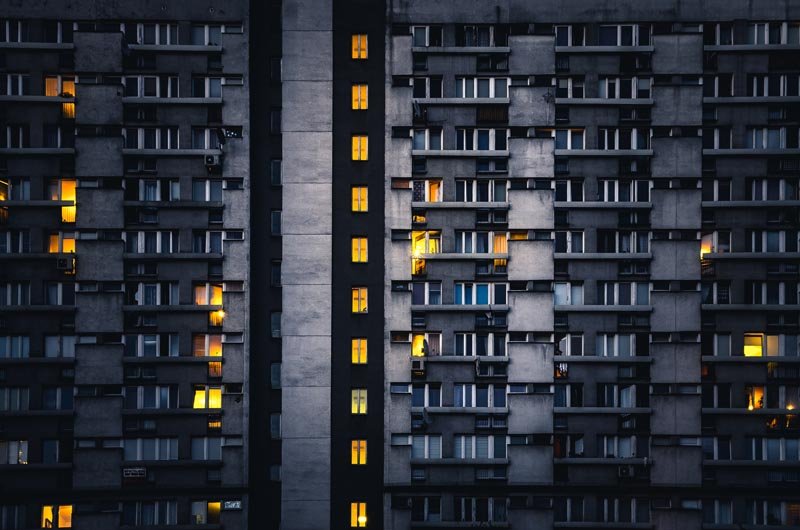 Warszawa Wieżowce Sen o mieście - plakat premium 140x100 cm