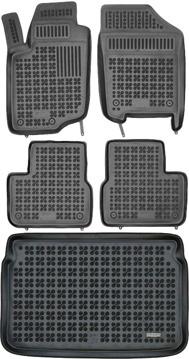 Peugeot 207 Hatchback od 2006-2012r. Bagażnik REZAW 231218 + Dywaniki REZAW 201304