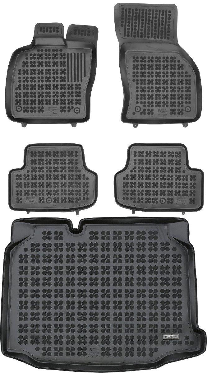 Seat Leon III SC Hatchback od 2013-2020r. Bagażnik REZAW 231425 + Dywaniki REZAW 202007