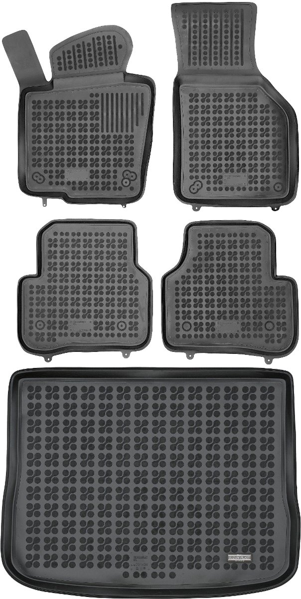 Volkswagen Tiguan I  SUV od 2007-2017r. Bagażnik REZAW 231838 + Dywaniki REZAW 200102