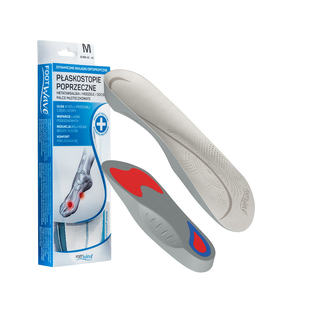FootWave Wkładki na Płaskostopie Poprzeczne FootWave 44/45) 6012