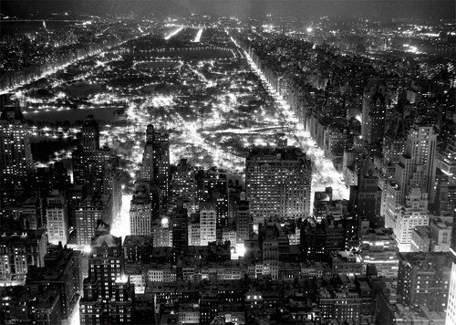 Plakat, Nowy Jork Central Park Nocą, 91,5x61 cm