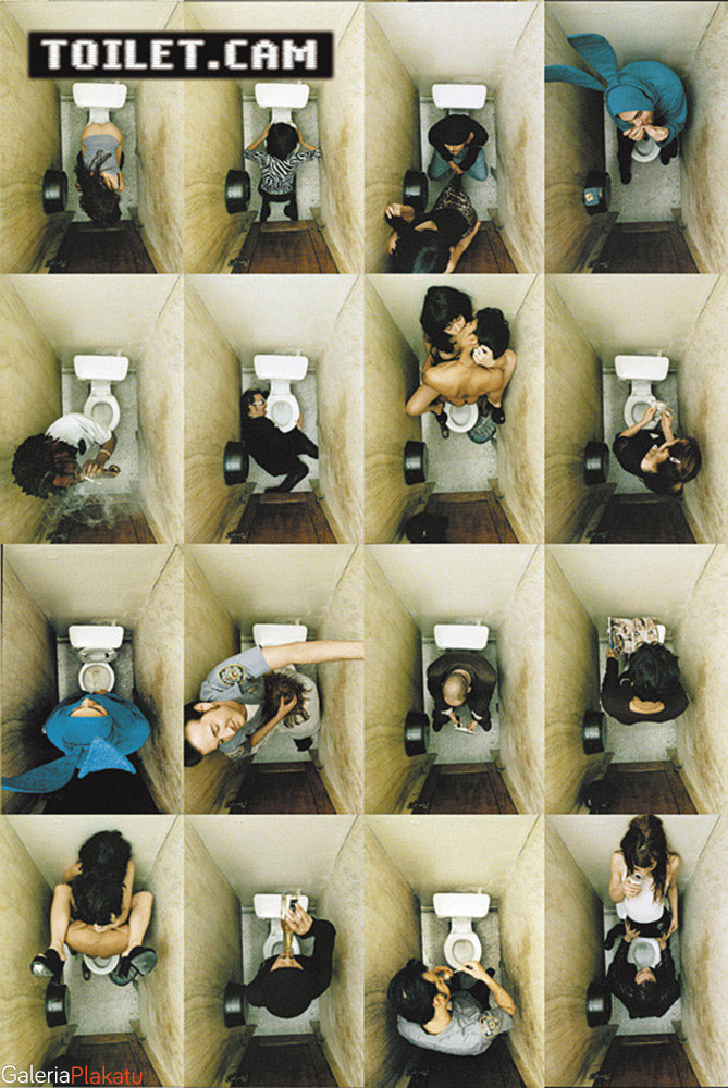 Close, Plakat, CLOSE, Kamera w Toalecie Toilet cam - zabawny 61x91,5 cm