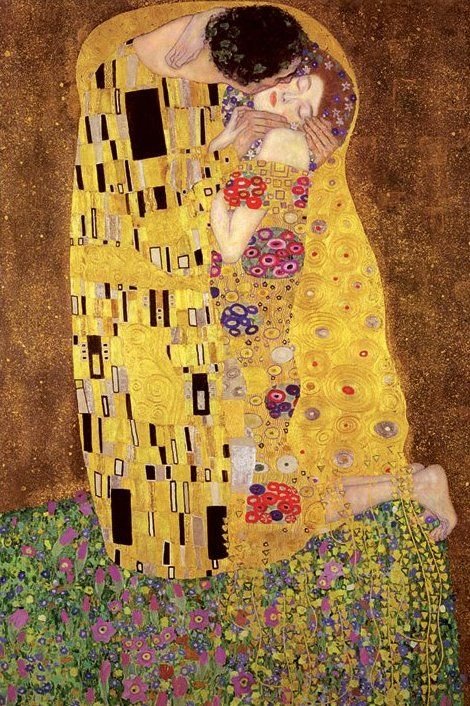 Plakat, Gustav Klimt - The Kiss Pocałunek, 61x91,5 cm
