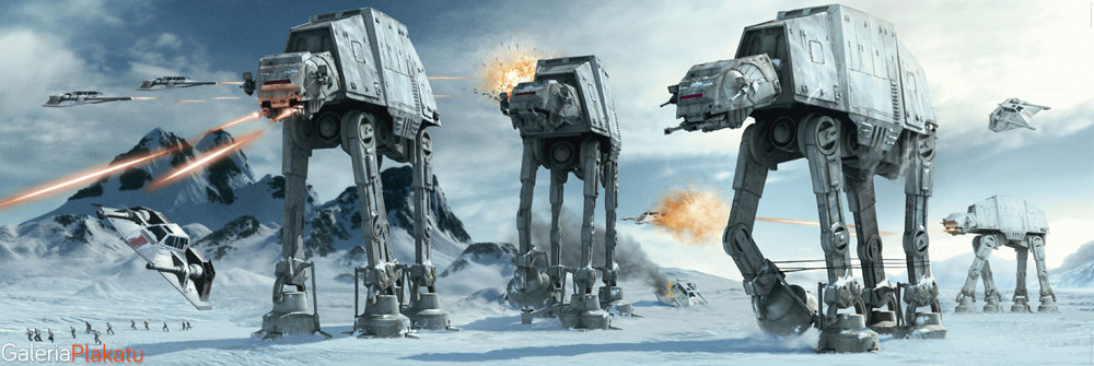 Close, Plakat, CLOSE, Star Wars Gwiezdne Wojny - Bitwa Hoth, 158x53 cm