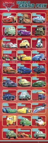 Auta 2 - Cars 2 Kompilacja - plakat 53x158 cm