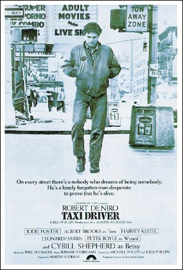 Closeup Taxi Driver / Taksówkarz - Robert De Niro - plakat NW0016