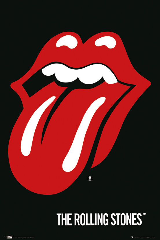 GB eye The Rolling Stones  plakat obraz Lips język LP1667