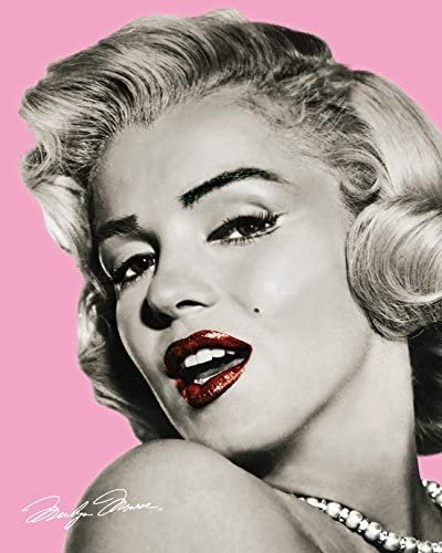 Plakat, Marilyn Monroe Pink Lips, 40x50 cm