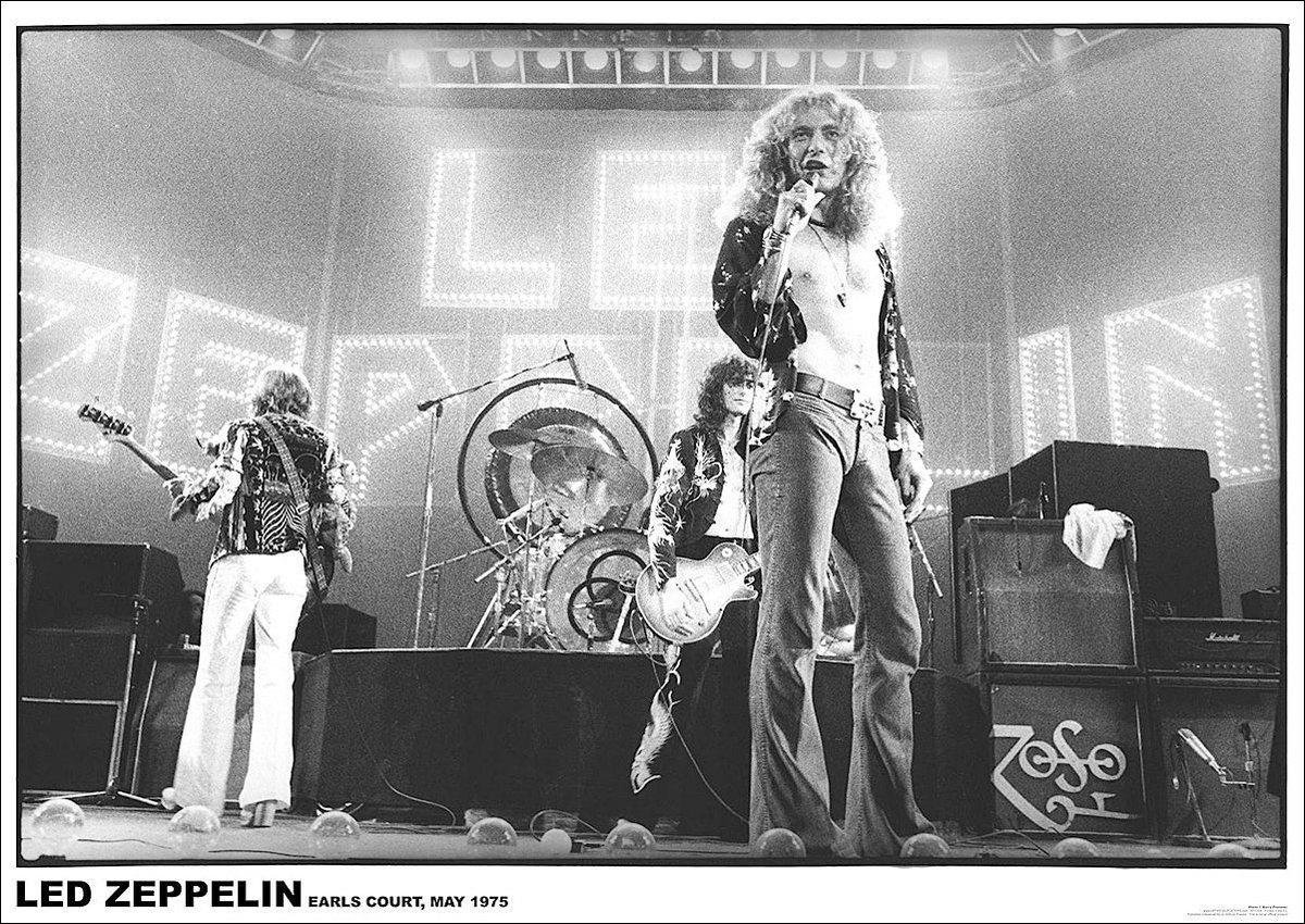 Close, Plakat, CLOSE, Led Zeppelin 1975, 84,1x59,4 cm
