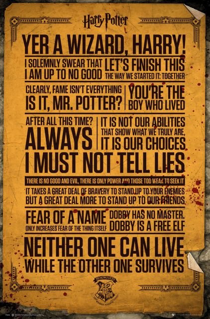GBeye Harry Potter Cytaty z filmu - plakat 61x91,5 FP4235