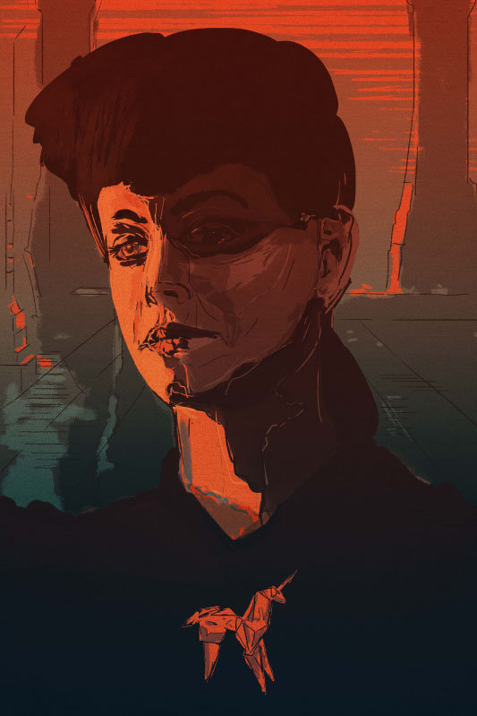 Plakat, Łowca Androidów Rachael Blade Runner, 40x50 cm
