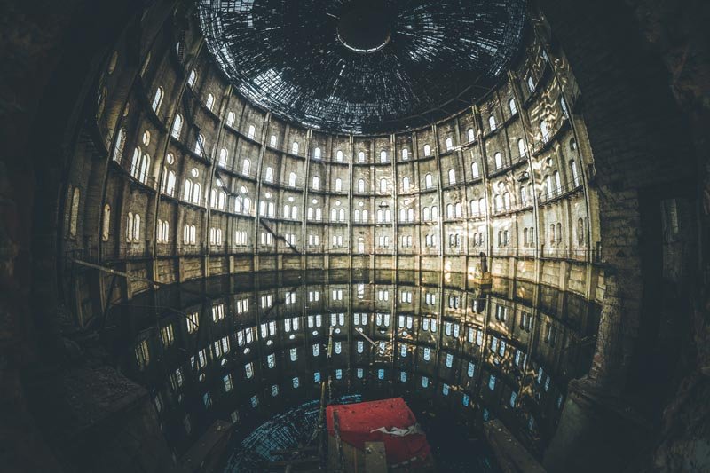 Plakat, Warszawa Opuszczona gazownia, 91,5x61 cm