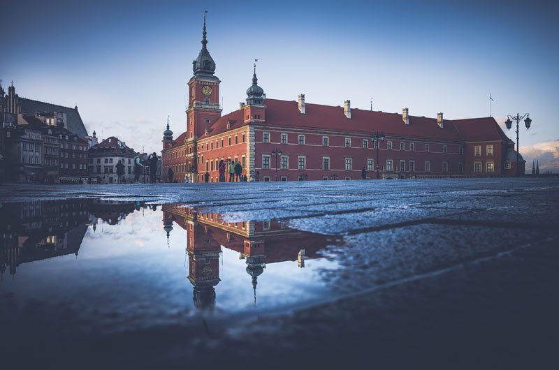 Plakat, Zamek Królewski Odcienie Chłodu, 70x50 cm