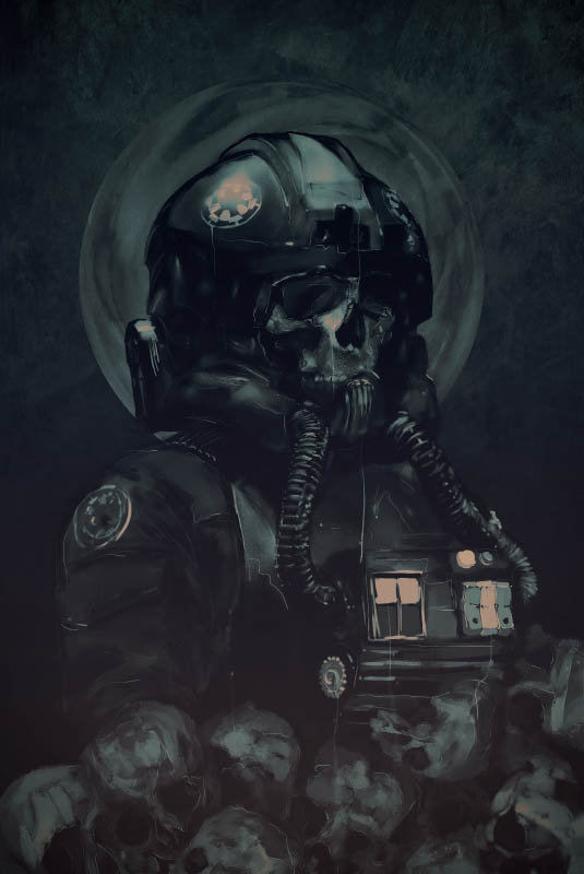 Plakat, Gwiezdne Wojny Star Wars Skull Pilot, 40x50 cm