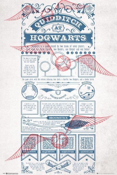 GB Eye Harry Potter, Quidditch AT HOGWARTS, Maxi Poster, różne FP4512