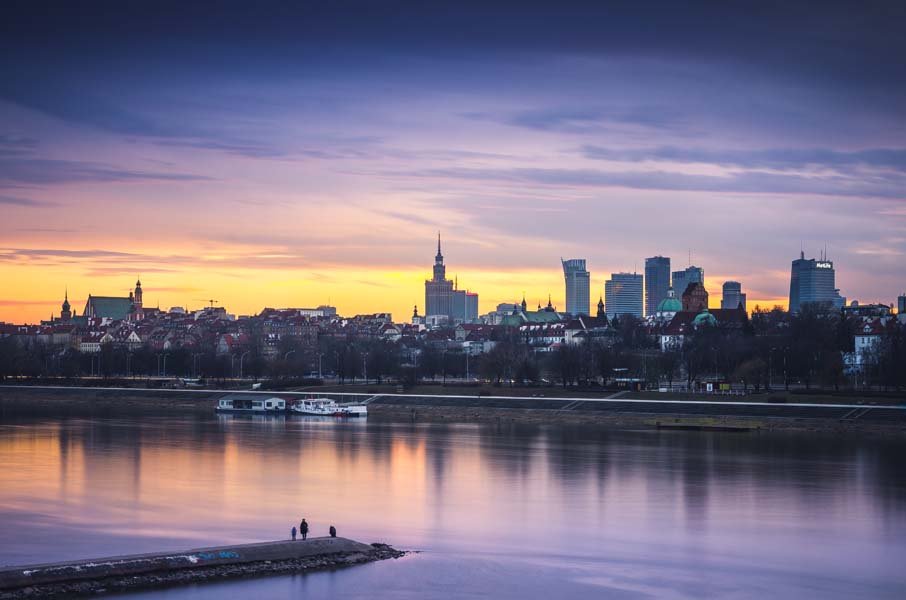 Plakat, Warszawa Panorama, 80x60 cm