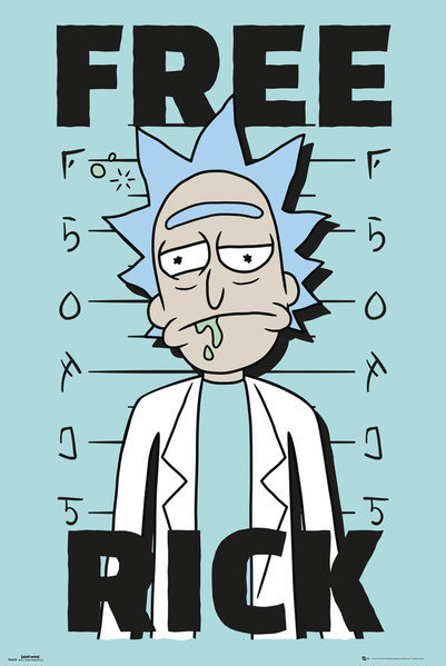 GBeye Rick and Morty Free Rick - plakat z serialu 61x91,5 FP4529