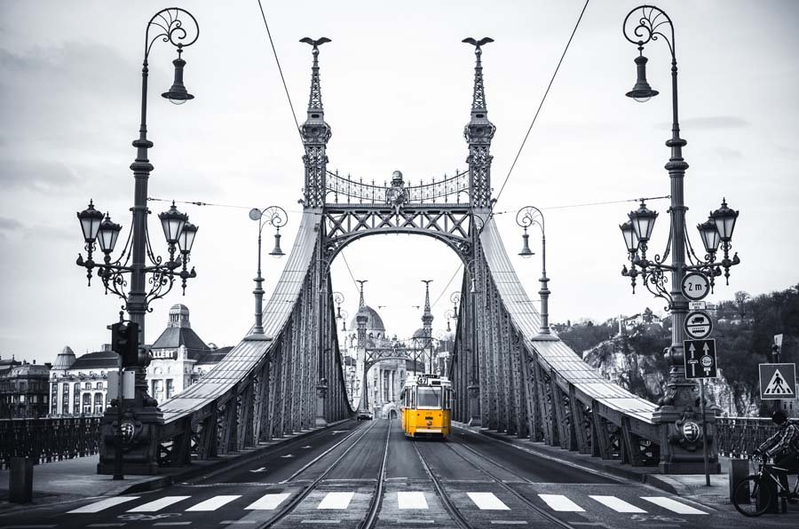 Plakat, Budapeszt Most Wolności, 45x30 cm