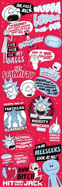 GBeye Rick and Morty Cytaty - plakat z serialu 53x158 (DP0551)