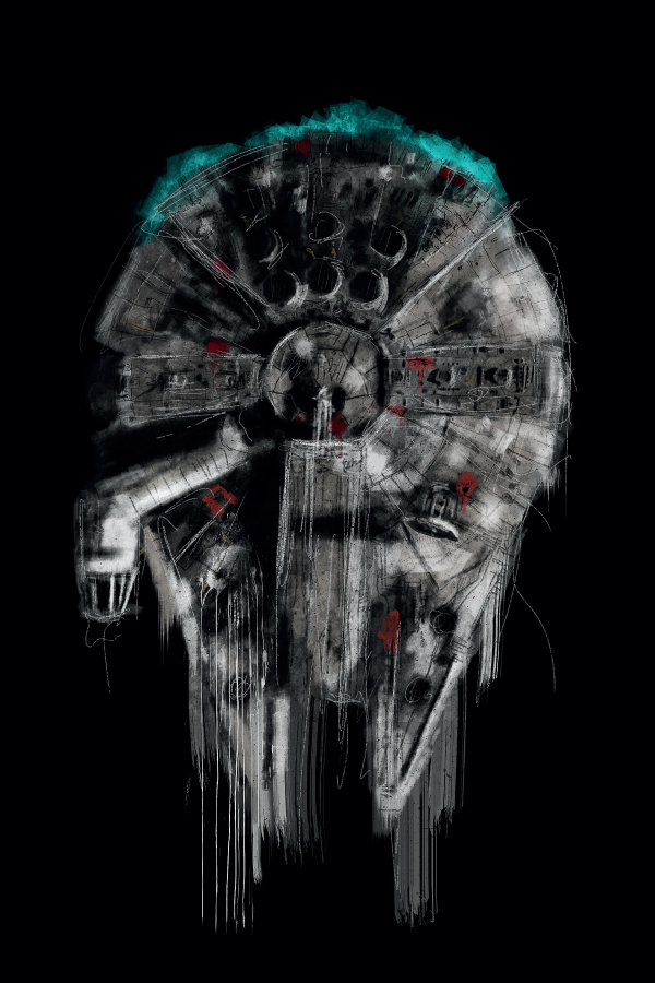 Plakat, Star Wars Gwiezdne Wojny Sokół Millenium, 30x45 cm