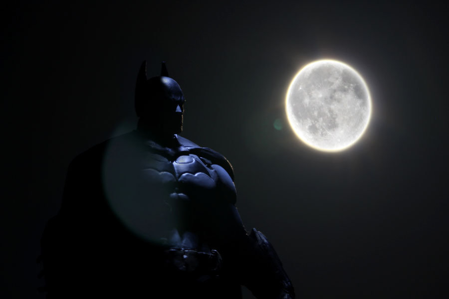 Plakat, Batman w świetle księżyca, 50x40 cm