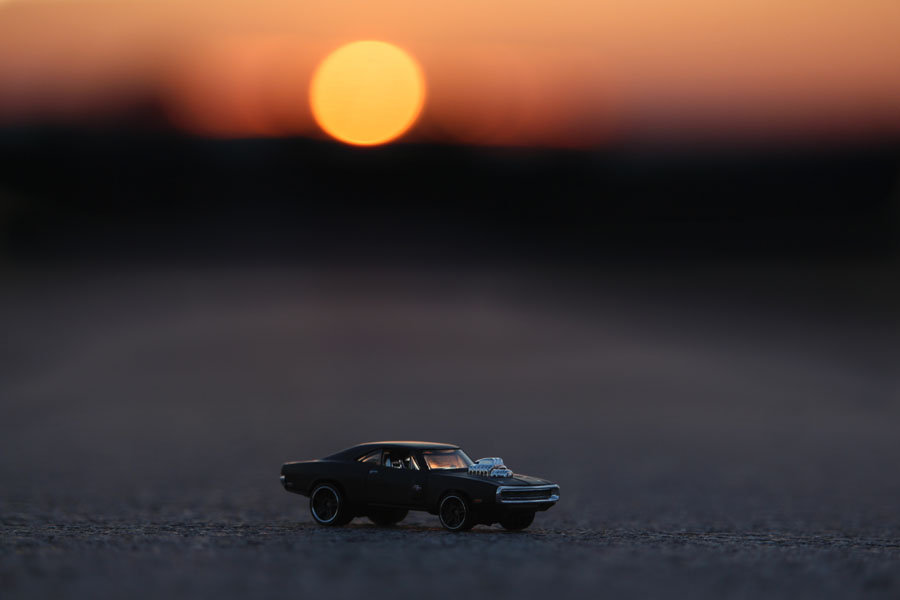 Plakat, Dodge Charger F_F, 70x50 cm