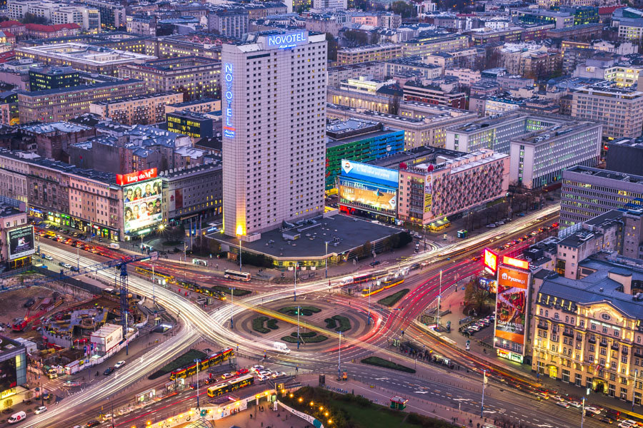 Plakat, Warszawa Centrum, 100x70 cm