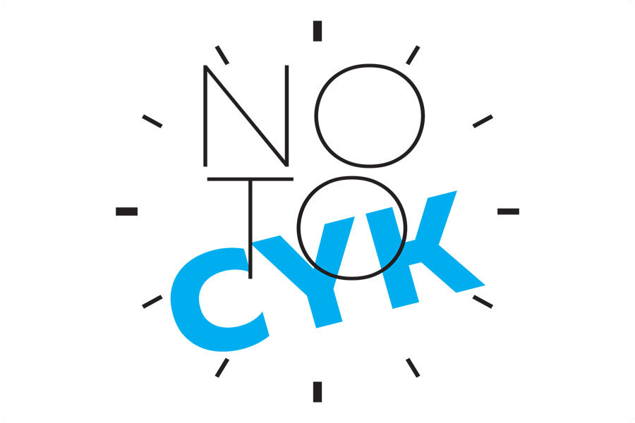 Plakat, No to cyk, 70x50 cm