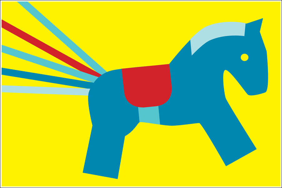 Plakat, Konik, 70x50 cm