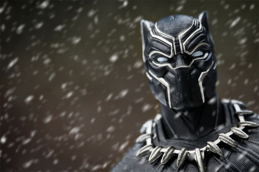 Plakat, Marvel Czarna Pantera Black Panther T-Challa, 50x40 cm